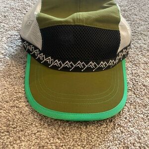 The North Face Green and Black Hat